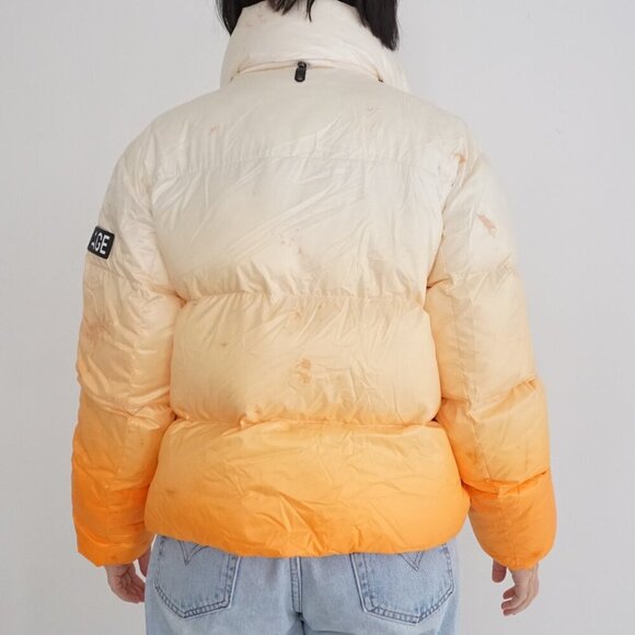 MACKAGE Evie Ombré Sunset 90% Duck Down Feather Cropped Puffer Jacket S - Picture 2 of 16